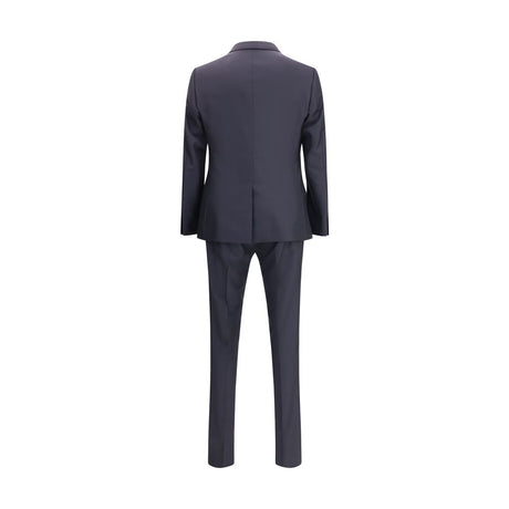 Dolce & Gabbana Black Fleece Wool Two-Piece Suit
