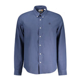 Timberland Blu Linen Men Shirt