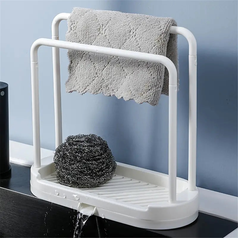 Double Row Kitchen Countertop Storage Rack (1pc)