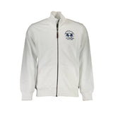 La Martina White Cotton Men Sweatshirt