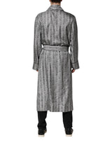 Dolce & Gabbana Multicolor Floral Robe Coat Wrap Jacket