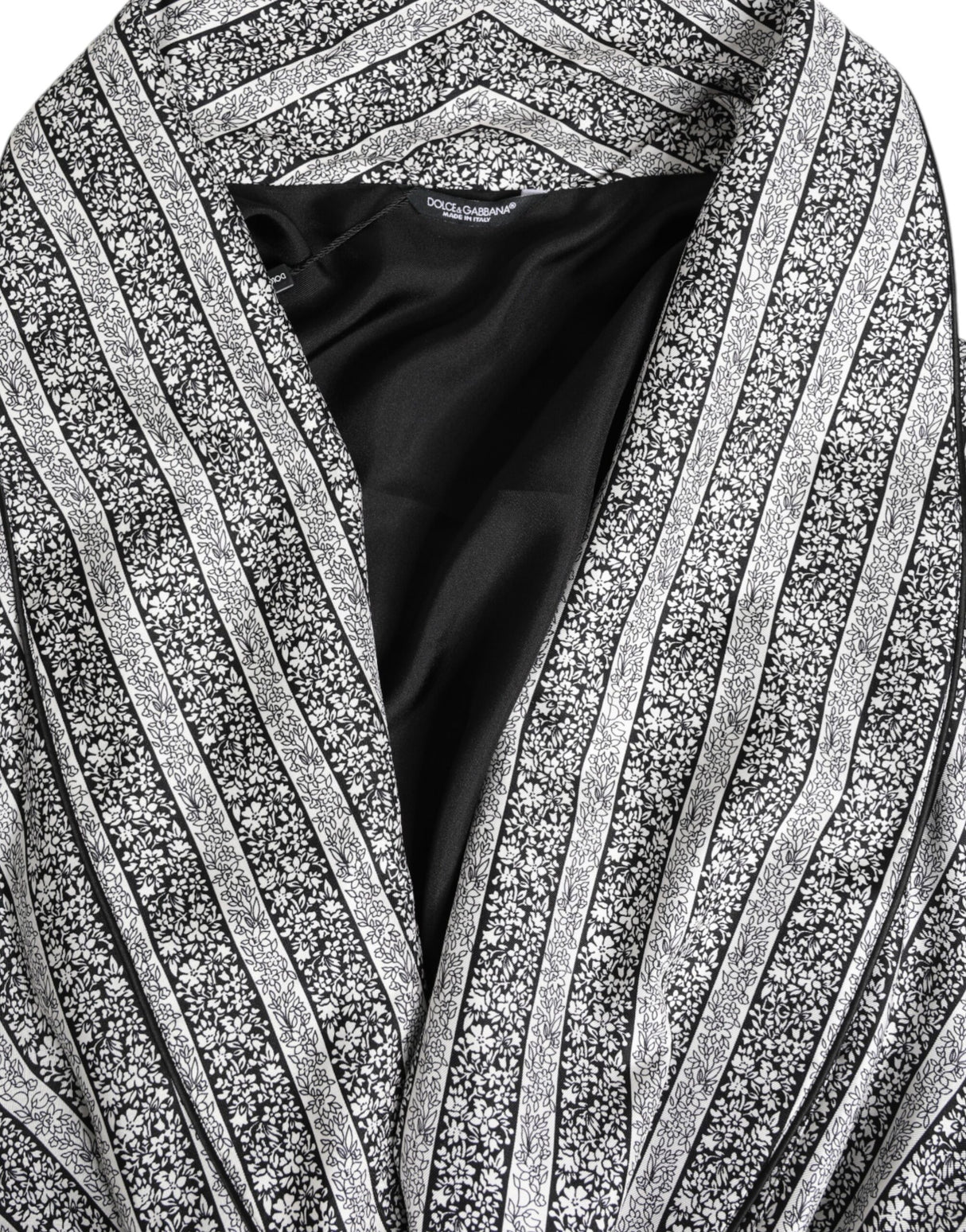 Dolce & Gabbana Multicolor Floral Robe Coat Wrap Jacket