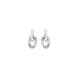 Rabanne Silver Resin Earrings