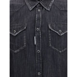 Dsquared² Black Denim Shirt