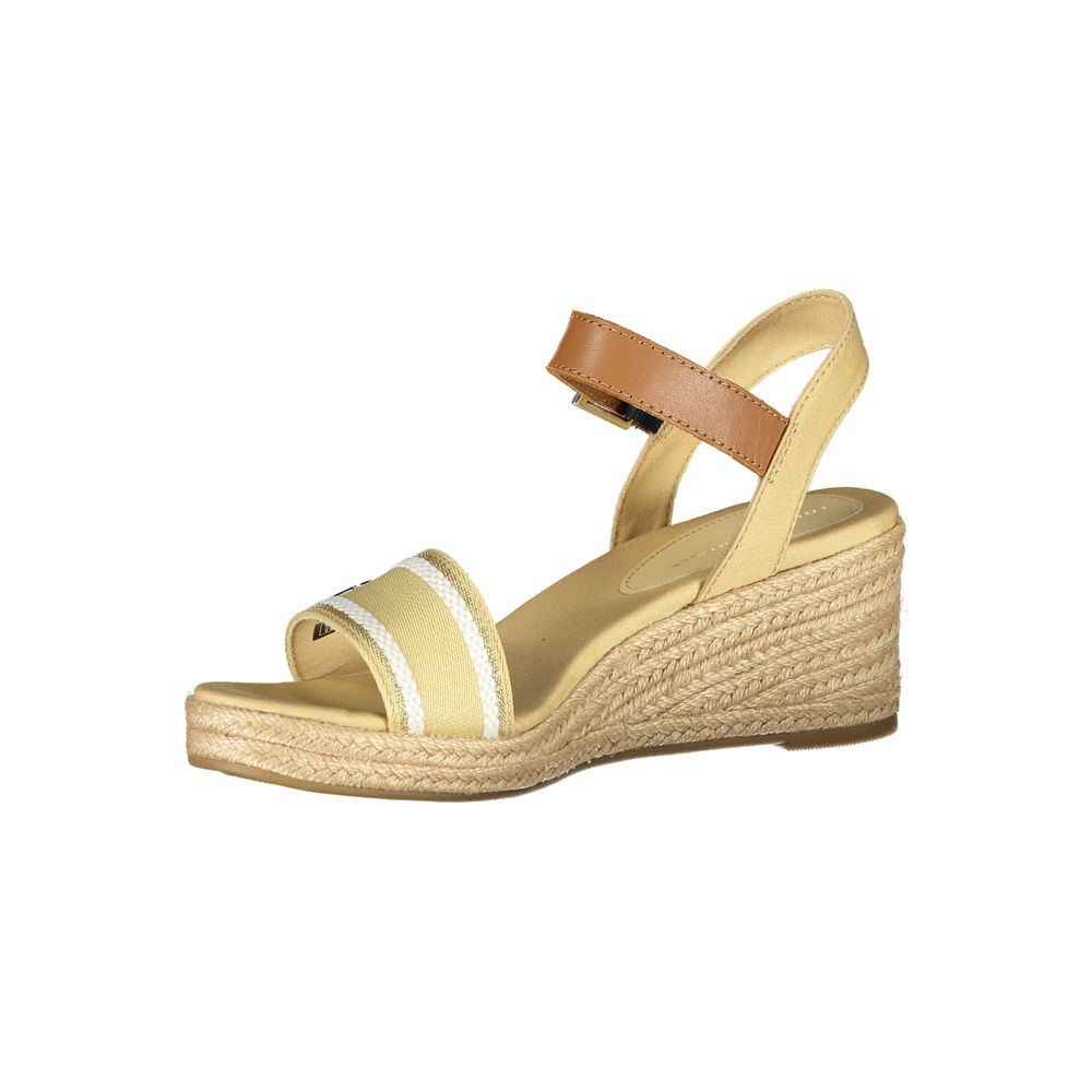 Tommy Hilfiger Beige Leather Women Sandal