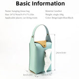 PU Leather Tissue Bag for Car, Home, and Office Use