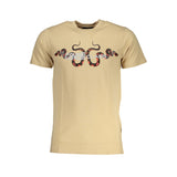 Cavalli Class Beige Cotton Men's T-Shirt