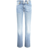 Guess Jeans Azzurro Recycled Cotton Women's Straight Jean