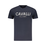 Cavalli Class Blu Cotton Men T-Shirt