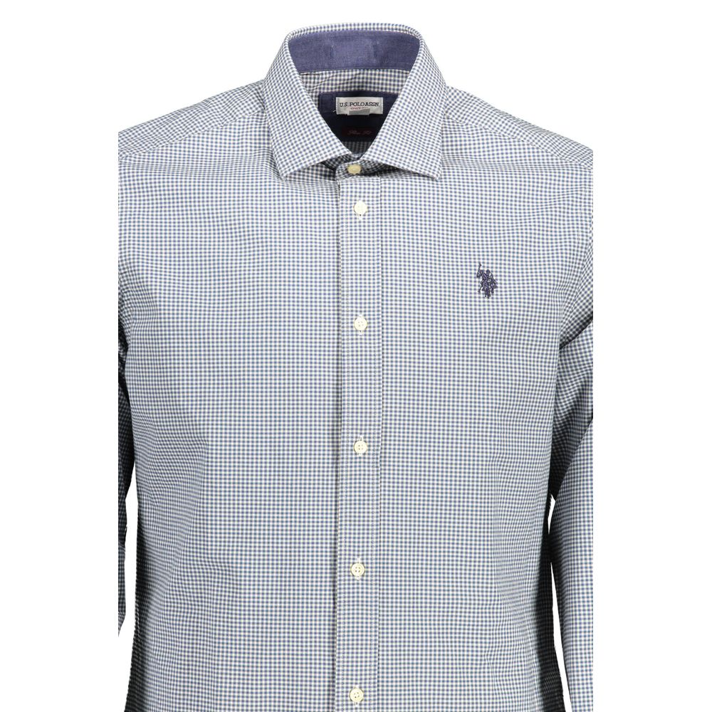 U.S. POLO ASSN. Azzurro Cotton Mens Shirt