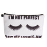 Creative Waterproof Eyelash Print Makeup Bag for Women