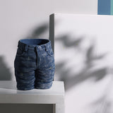 Large Creative Cement Denim Planter Set for Courtyard