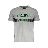 Plein Sport Grigio Cotton Men T-Shirt
