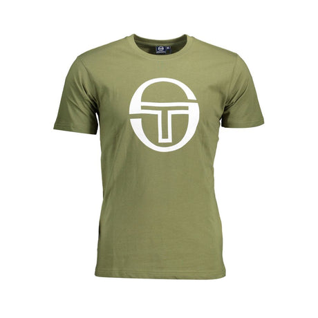 Sergio Tacchini Green Cotton Men T-Shirt