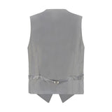 Gi Capri Gray Polyester Waistcoat