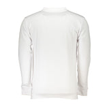 Cavalli Class White Cotton Men Sweatshirt