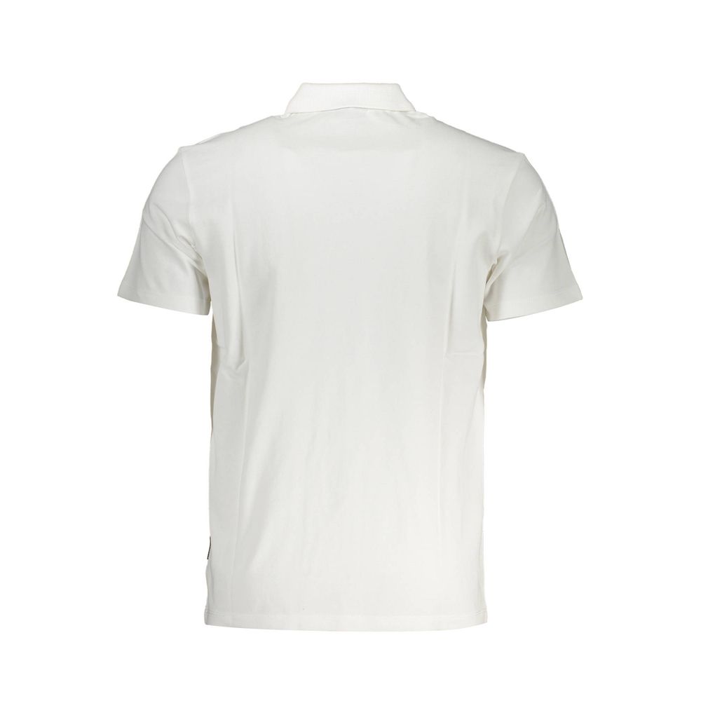 Napapijri Bianco Cotton Men Polo Shirt