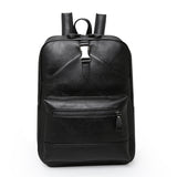 PU Leather Travel Backpack with Dual Straps