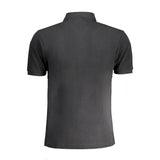 La Martina Black Cotton Men's Polo Shirt