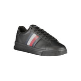 Tommy Hilfiger Black Polyurethane Men Sneaker