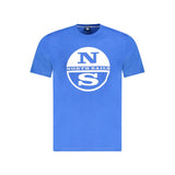 North Sails Blue Cotton Men T-Shirt