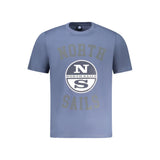 North Sails Blue Cotton Men T-Shirt