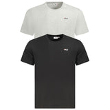 Fila Black Organic Cotton Men's T-Shirt