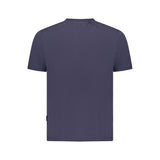Napapijri Blue Organic Cotton Men T-Shirt