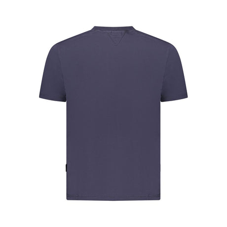 Napapijri Blue Organic Cotton Men T-Shirt