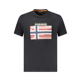 Napapijri Black Cotton Men's T-Shirt