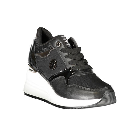 Laura Biagiotti Black Polyester Sneaker
