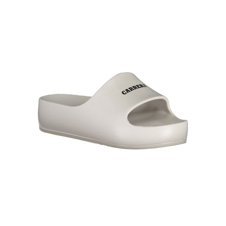 Carrera White Polyurethane Women Slipper
