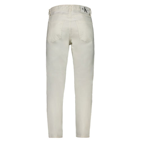 Calvin Klein White Cotton Men's Jeans