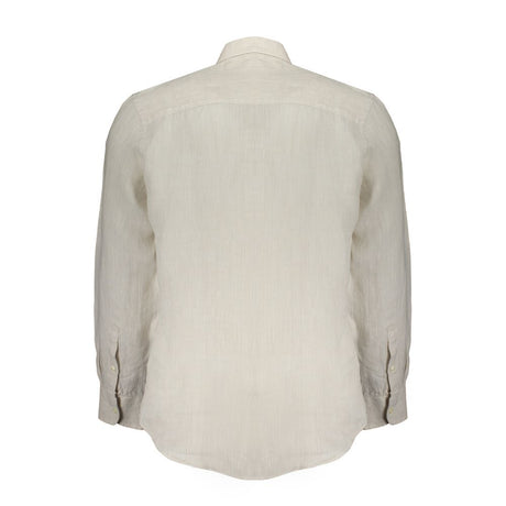 North Sails Beige Linen Men Shirt