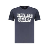 Cavalli Class Blu Cotton Men T-Shirt