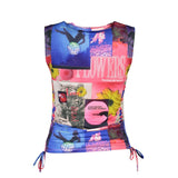 Desigual Blue Acetate Women's T-Shirt