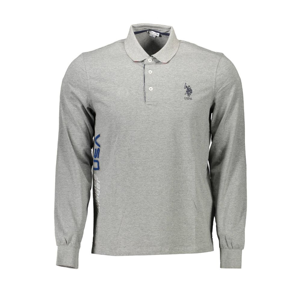 U.S. POLO ASSN. Grigio Cotton Men Polo Shirt