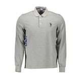 U.S. POLO ASSN. Grigio Cotton Men Polo Shirt