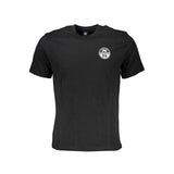 North Sails Black Cotton Men T-Shirt