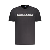 North Sails Black Cotton Men T-Shirt