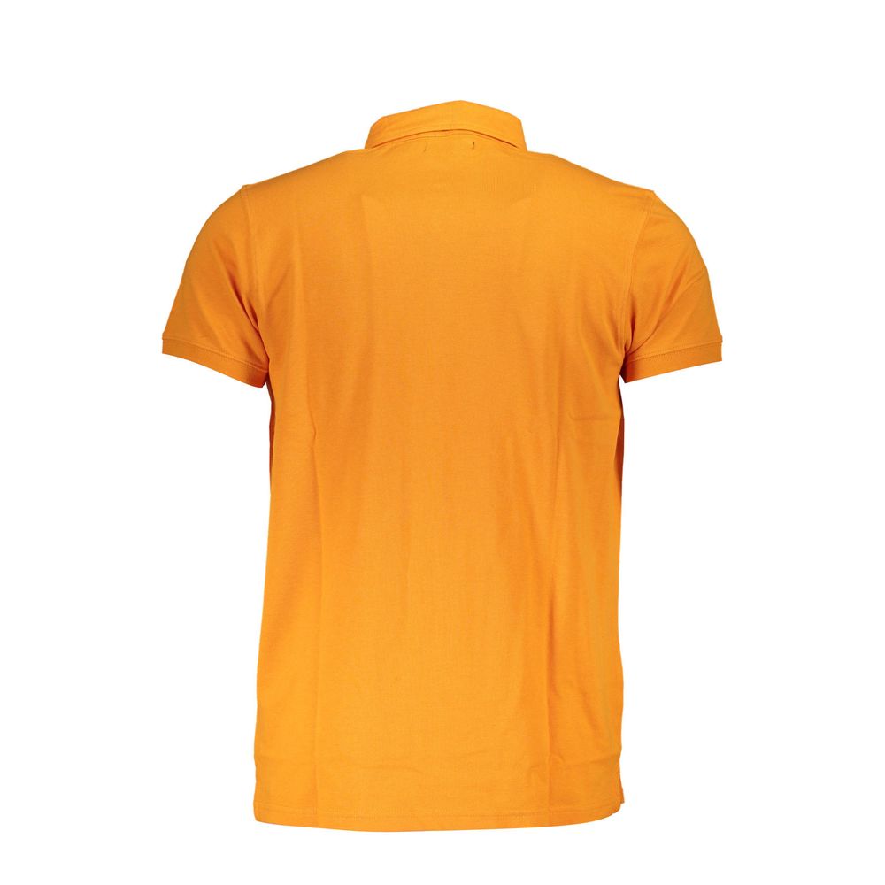 Cavalli Class Arancione Cotton Men Polo