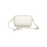 Mario Valentino Bianco Polyurethane Women's Bag with Adjustable Shoulder Strap