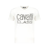 Cavalli Class Bianco Cotton Men's T-Shirt