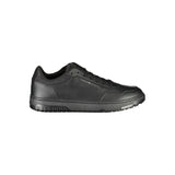 Tommy Hilfiger Black Leather Men Sneaker