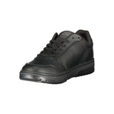 Tommy Hilfiger Black Leather Men Sneaker