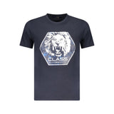 Cavalli Class Blu Cotton Men T-Shirt