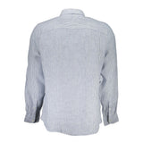 North Sails Blue Linen Men Shirt