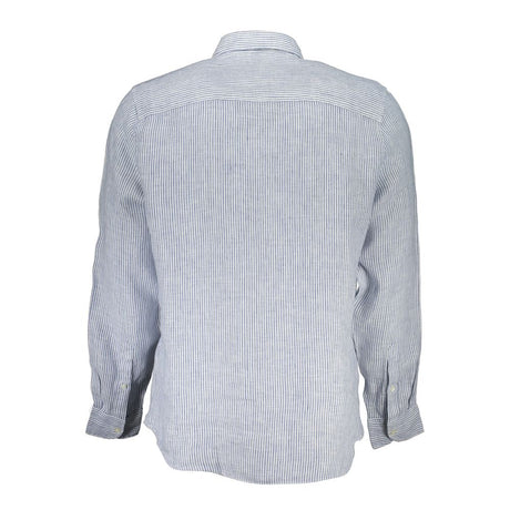 North Sails Blue Linen Men Shirt