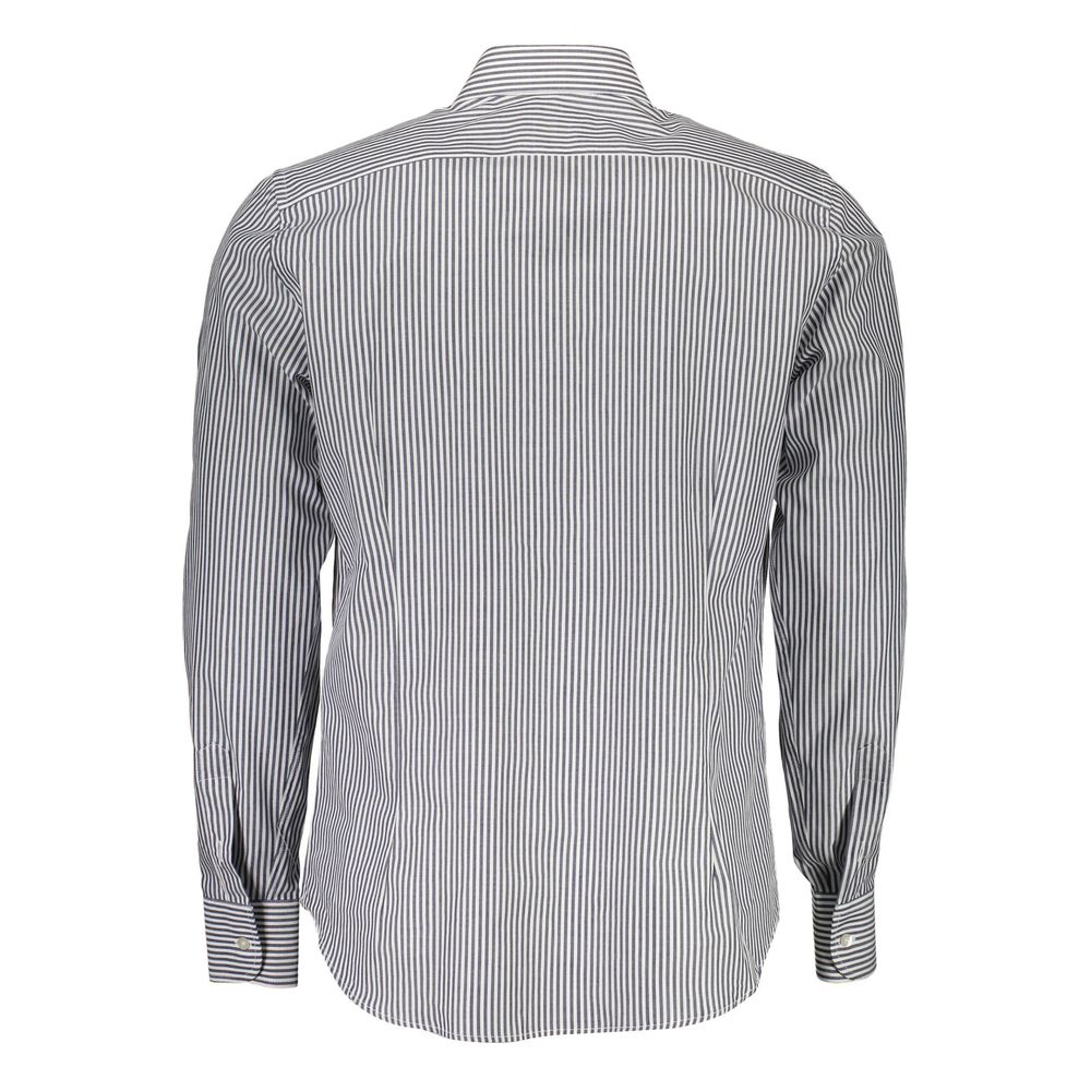 La Martina Blu Cotton Men Shirt
