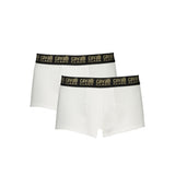 Cavalli Class White Cotton Men's Boxer Briefs